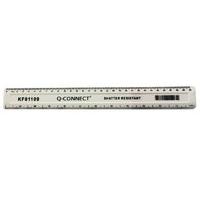 QConnect 30cm shatterproof ruler - White