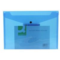 Qconnect Doc Folder Polyprop A4 Blue - 12 Pack