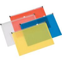 Qconnect Document Wallet With Zip A4 Assorted