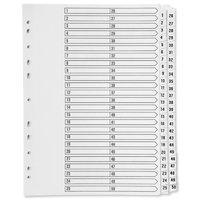 QCONNECT A4 1-50 MYLAR INDEX 05501/CS55