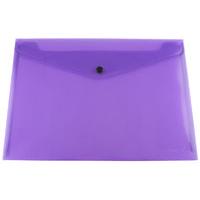 Qconnect Doc Folder Polyprop A4 Purple - 12 Pack