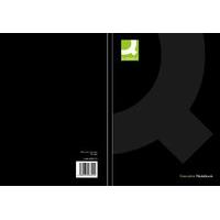 Qconnect Casebound A4 Hardback Black - 3 Pack