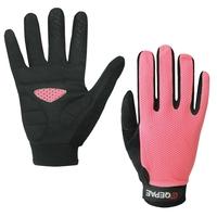 QEPAE Full Finger Gloves Sports Breathable Riding Cycling Gloves Shock Absorbent Wear-resistant