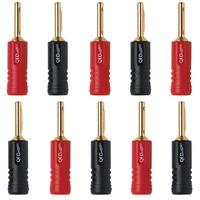 qed screwloc forte abs 4mm banana plug 10 pack