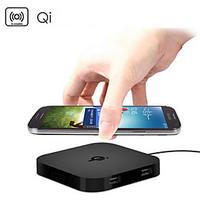 QI Wireless Charger Pad 2 USB Ports Charging for Samsung HTC LG Nexus Nokia