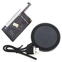 Qi Standard Transmitter Receiver Wireless Charger Kit for Samsung Galaxy Note4 N9100