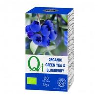Qi Organic Green Tea & Blueberry 20bag