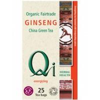 Qi Organic Green Tea & Ginseng 25bag