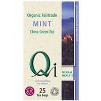 qi organic green tea mint 25bag