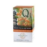 qi organic white tea goji berry 20bag 1 x 20bag