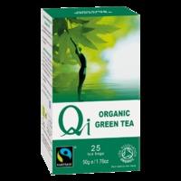 Qi Teas Organic Fairtrade Green Tea 25 Tea Bags - 25   Tea Bags, Green