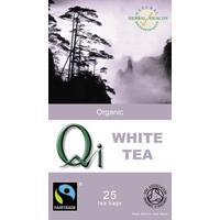 QI Organic Fairtrade White Tea - 25 Bags