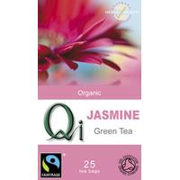 QI Organic Fairtrade Jasmine Green Tea - 25 Bags