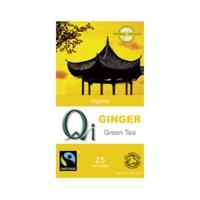 Qi Organic Green Tea With Ginger 25 Bags
