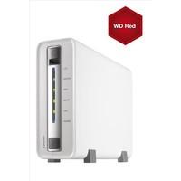 QNAP TS-112P 1TB (WD RED) 1-bay home & SOHO NAS for personal cloud and social sharing