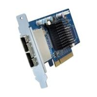 qnap sas dual wide port storage expansion card sas 6g2e d