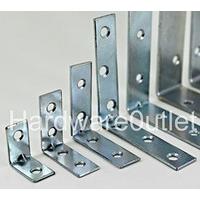 Qty 50 - Corner Braces - Angle Brackets 25mm 40mm 50mm 65mm 75mm or 100mm (100mm - B6716)