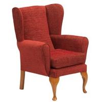 Queen Anne Winged High Back Chair
