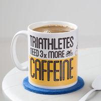 Quirky Gift Library Triathletes Need 3X More Caffeine Mug Gift Items