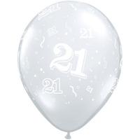 Qualatex 11 Inch Clear Latex Balloon - 21 Around