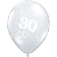 qualatex 11 inch clear latex balloon 30 around