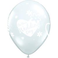 qualatex 11 inch clear latex balloon wedding day
