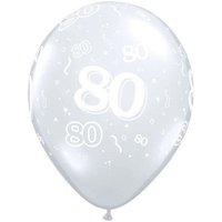 qualatex 11 inch diamond clear latex balloon 80 sparkle around