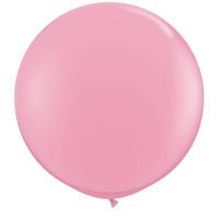 Qualatex 3 Ft Round Plain Latex Balloon - Pink