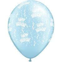 qualatex 11 inch blue latex balloon birthday