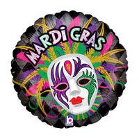 qualatex 38 inch supershape foil balloon mardi gras mask