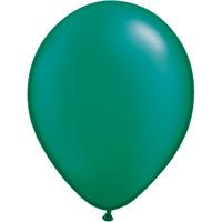 qualatex 11 inch round plain latex balloon pearl emerald