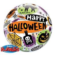 qualatex 22 inch bubble balloon happy halloween