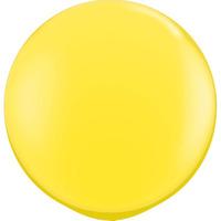 Qualatex 05 Inch Round Plain Latex Balloon - Yellow