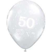 qualatex 11 inch clear latex balloon 50 around