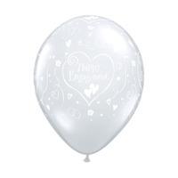 qualatex 11 inch clear latex balloon hearts