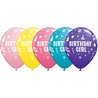 Qualatex 11 Inch Asstorted Latex Balloon - Girl