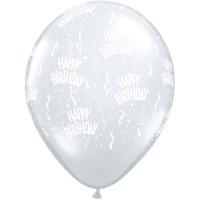 qualatex 11 inch clear latex balloon birthday