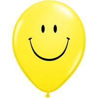 Qualatex 11 Inch Yellow Latex Balloon - Smile Face