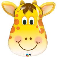 qualatex 32 inch shaped foil balloon jolly giraffe