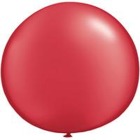 qualatex 05 inch round plain latex balloon pearl ruby red