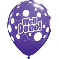 Qualatex 11 Inch Assorted Latex Balloon - Well Done Dots