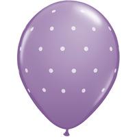 Qualatex 11 Inch Assorted Latex Balloon - Special Small Polka