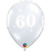 Qualatex 11 Inch Diamond Clear Latex Balloon - 60 Sparkle Around