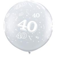 Qualatex 3 Foot Clear Latex Balloon - 40 Around