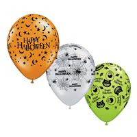 Qualatex 11 Inch Assorted Latex Balloon - Halloween