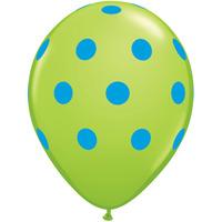 qualatex 11 inch assorted latex balloon colorful polka