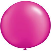 qualatex 05 inch round plain latex balloon pearl magenta