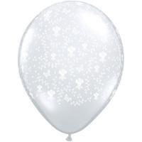 qualatex 16 inch clear latex balloon flowers