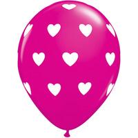 qualatex 11 inch assorted latex balloon pink wild berry