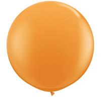 Qualatex 3 Ft Round Plain Latex Balloon - Orange